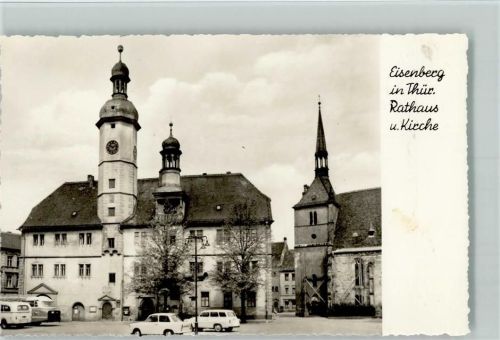 Eisenberg Rathaus und Kirche