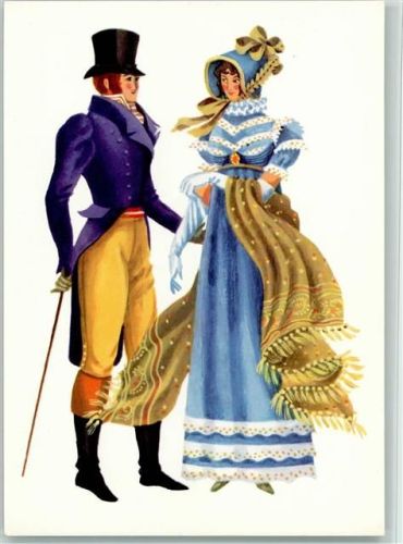 Zeichnung Gisela Röder - Empire - Stil der Napoleon Zeit