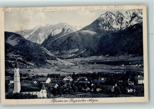 Pfronten Ortsansicht mit Bergen
