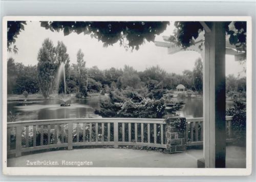 Zweibrücken Rosengarten Springbrunnen