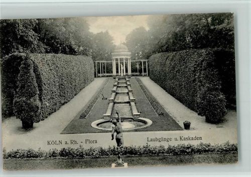 Köln Stadt 1916 Flora Laubgänge und Kaskaden