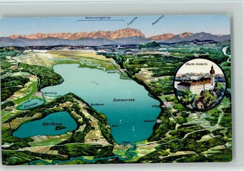 Herrsching Kloster Andechs Ammersee Wörthsee Pilsensee Wettersteingebirge Zugspitze Peissenberg