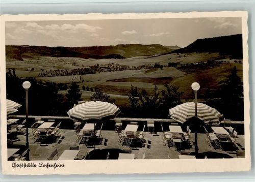 Balingen Gasstätte Lochenheim, Terrasse 1937 AK