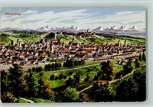 Ravensburg 1911 Ortsansicht
