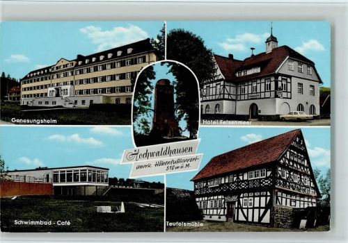 Hochwaldhausen Genesungsheim Taufstein Schwimmbad-Café Hotel Felsenmeer Teufelsmühle Mehrfachaufnahme