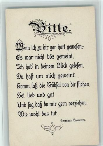 1928 Bitte von Hermann Bismarck