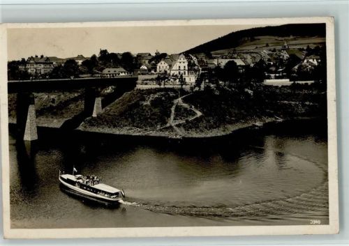 Saalburg Schiffahrt auf dem Stausee