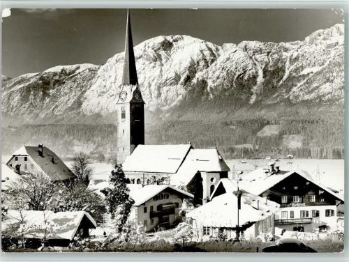 Kirchbichl Ortsansicht Kirche Winteraufnahme