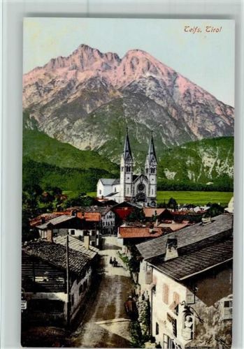 Telfs Ortsansicht mit Kirche