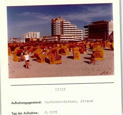 Duhnen Foto montiert auf Karton