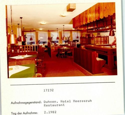 Duhnen Foto montiert auf Karton