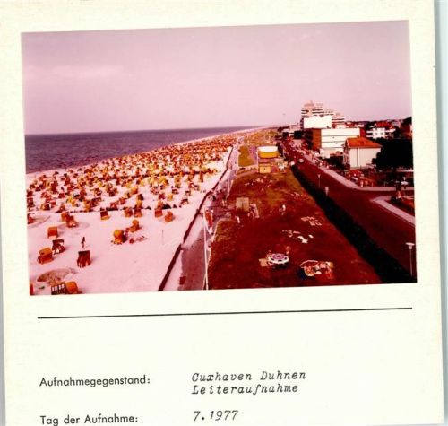Duhnen Foto montiert auf Karton