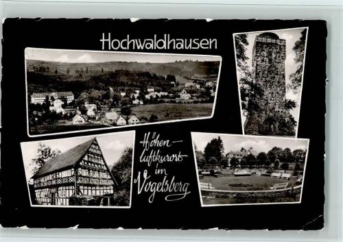 Hochwaldhausen Gesamtansicht Taufstein Teufelsmühle Kurpark 4-Bildaufnahme