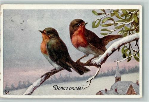 1921 Verlag BKW Serie 3108-1 - Bonne annee - sign RK