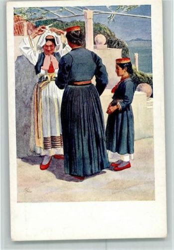 Dubrovnik Familie in Tracht