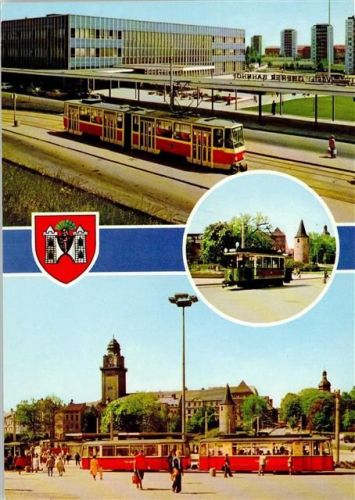 Plauen 1982 Straßenbahnen AK
