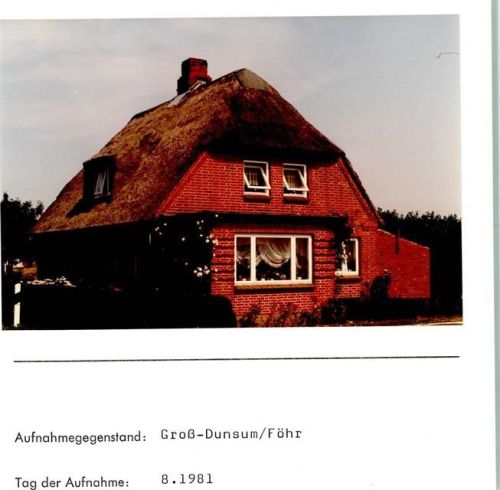 Dunsum Ortsansicht Foto montiert auf Karton