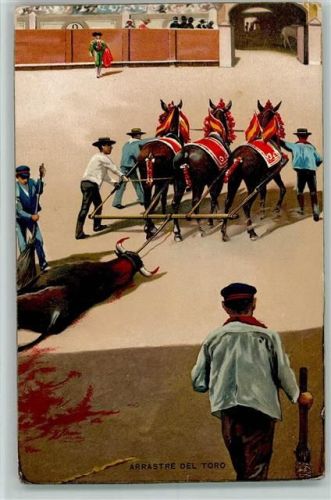 1905 Arrastre del Toro , Verlag Stengel 29615 AK