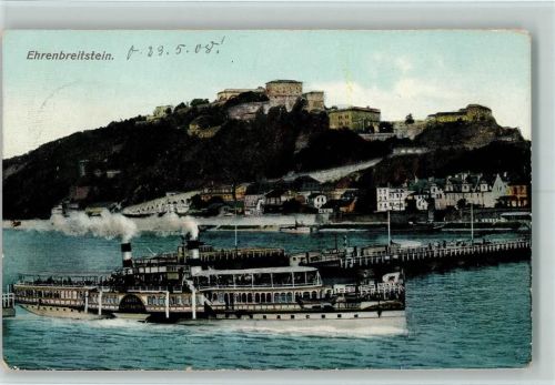 Ehrenbreitstein 1908 Raddampfer
