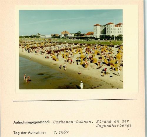 Duhnen Foto montiert auf Karton