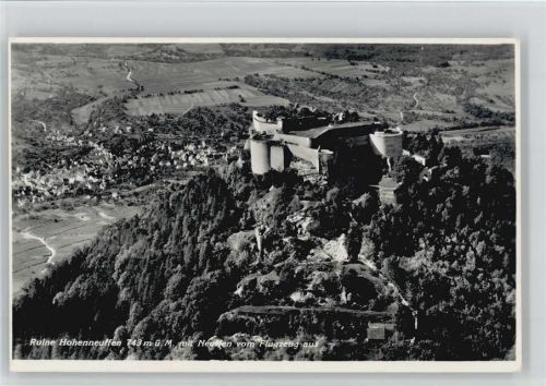 Neuffen 1938 Ruine Fliegeraufnahme