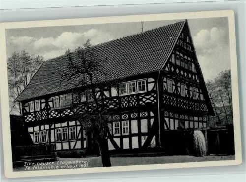 Ilbeshausen Teufelsmühle Fachwerkhaus Wasserrad