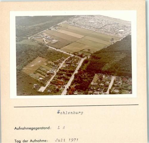 Sahlenburg Zeltplatz Foto montiert auf Karton