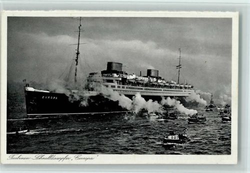 Hamburg Turbinen-Schnelldampfer Europa