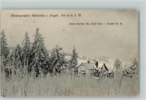 Schellerhau Oberer Gasthof Winteraufnahme