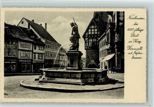 Nordhausen Kornmarkt Neptunbrunnen