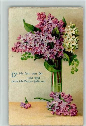 1931 Blumenvase - Poesievers AK