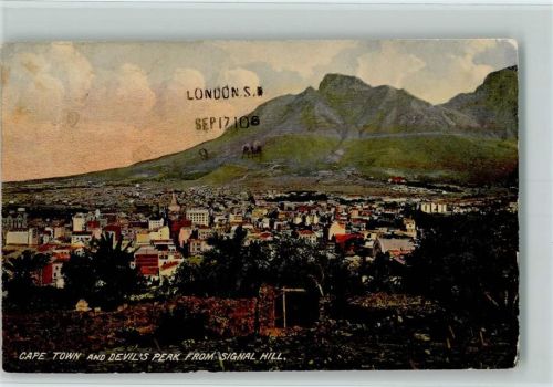 Kapstadt Cape Town and Devil's Peak from Signal Hill