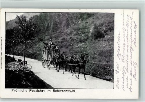 1903 Postfahrt im Schwarzwald, Fahrrad AK