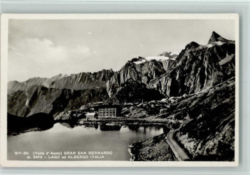 San Bernardo Valle d'Aosta Gran san Bernardo Lago ed Albergo
