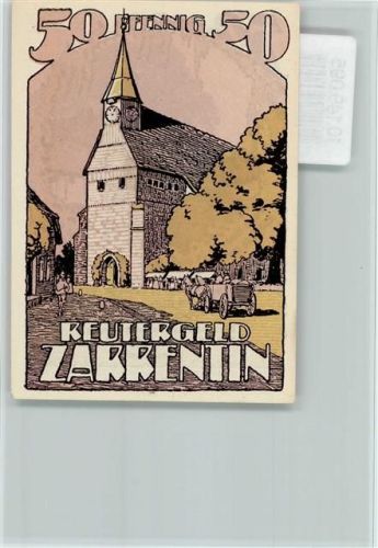 Zarrentin Notgeldschein 50 Pfennig