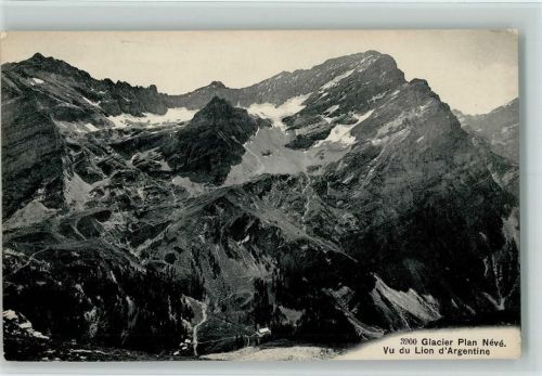 Photo des Arts 3900 - Glacier Plan Neve - Vu du Lion d`Argentine, sehr gute Erhaltung AK