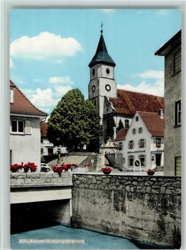 Schliengen Ortsansicht Kirche