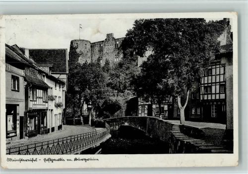 Bad Münstereifel Erftpartie mit Burgruine