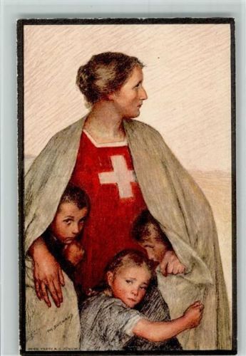 sign Durnand - Bundesfeier Ganzsache Schweiz für das Rote Kreuz