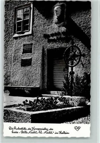 Hallein 1967 Grab des Komponisten des Liedes "Stille Nacht" Franz Xaver Gruber, Cosy Verlag Nr. 22 AK