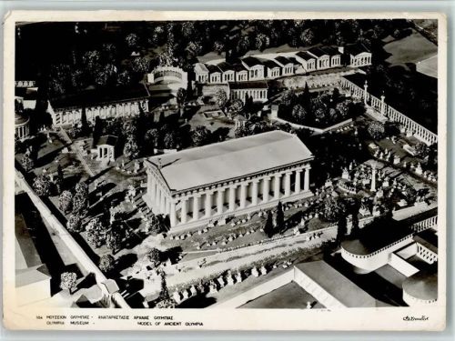 Luftbild - Model des Olympia Museum