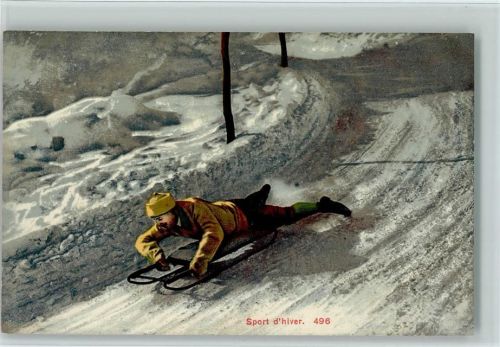 Verlag Burgy - Sport d`hiver 496 - gute Erhaltung AK