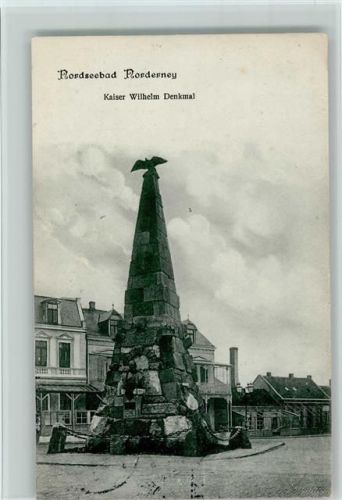 Norderney 1903 Kaiser Wilhelm Denkmal