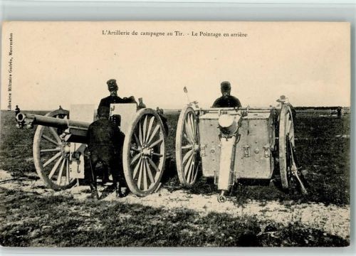 1914 Artillerie de campagne au Tir - Kanonen AK