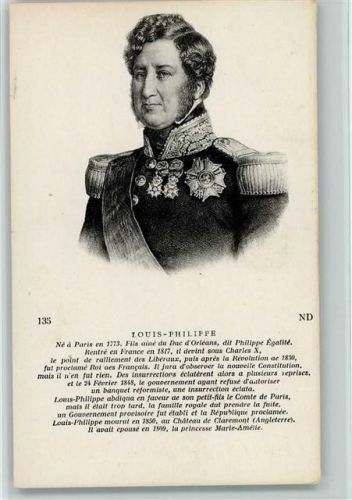 Louis Philippe mit Orden geschmückt