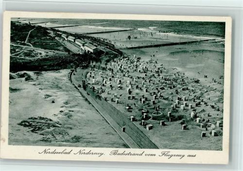 Norderney Luftaufnahme Badestrand