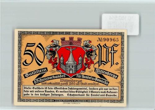 Wittenberge Notgeld Lyceum