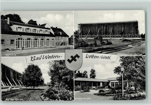 Bad Westernkotten Kurhaus Kleingolf mit Saline An der Soline Wandelhalle Wappen 4-Bildaufnahme