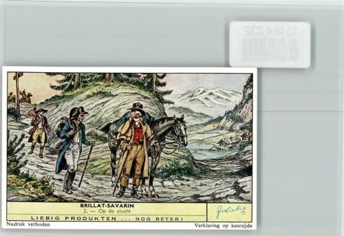 Brillat-Savarin auf der Flucht Nr. 2 Sammelbild Liebig