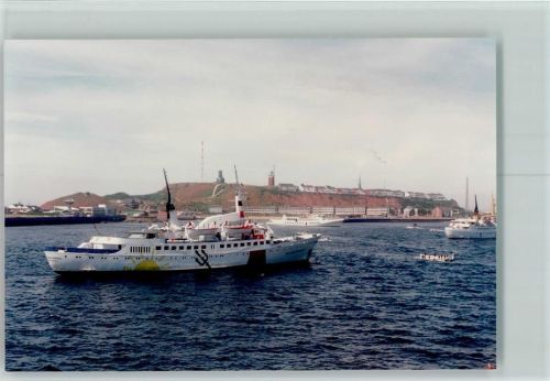 Helgoland Reede mit weisser Flotte